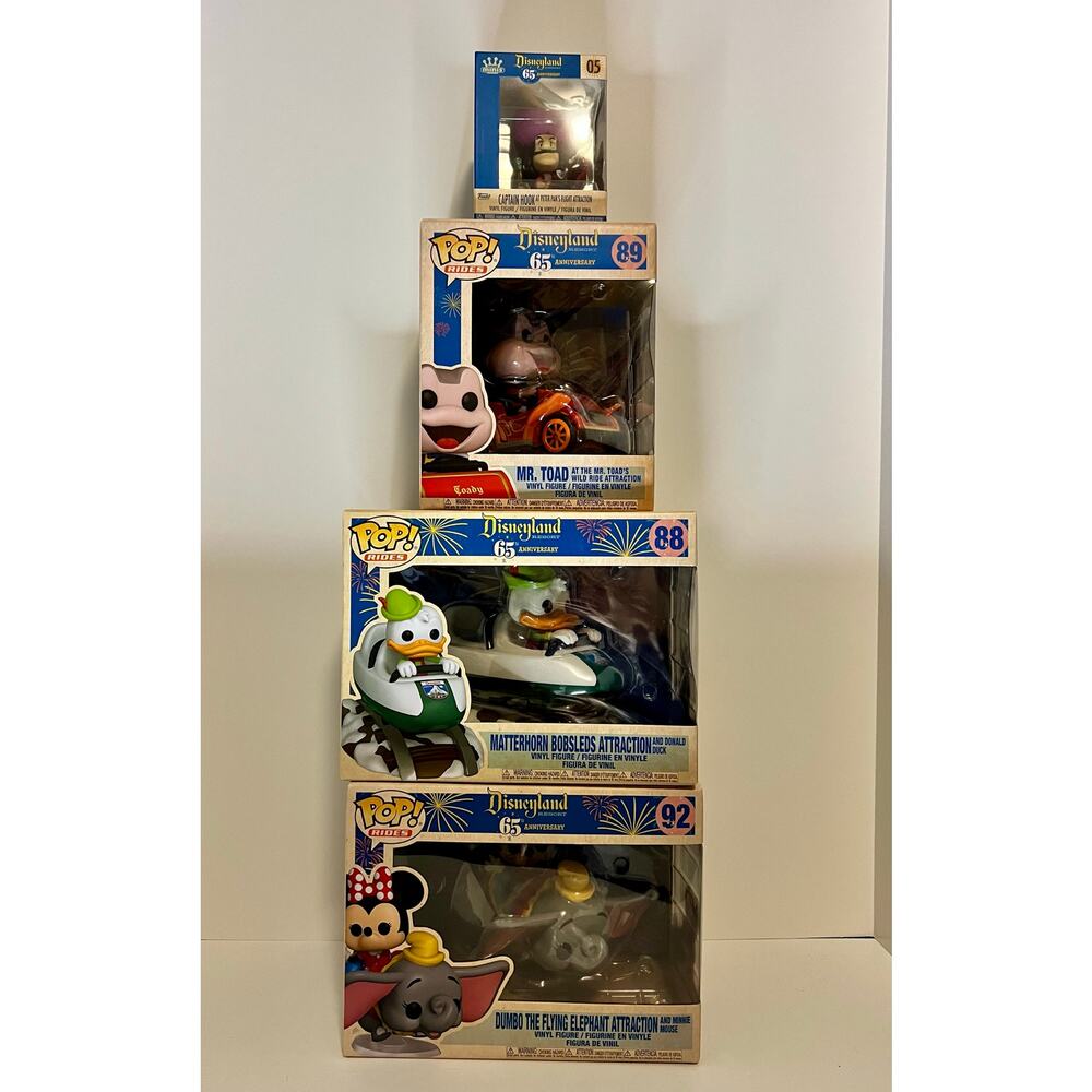 Lot of 4 Funko Pop Disneyland 65th Anniversary